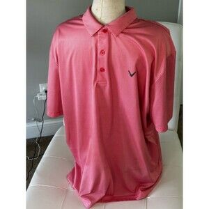 Callaway Men's Coral-Pink Performance Polo
